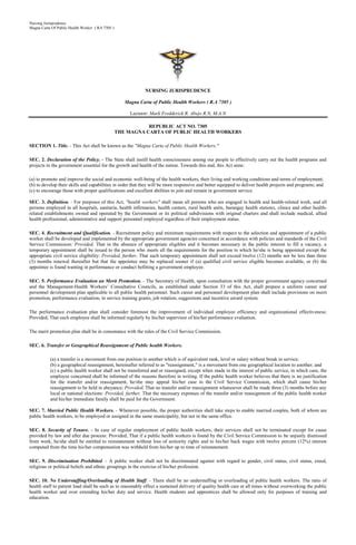 7305/365|R.A.NO. 7305, AMENDMENTS .